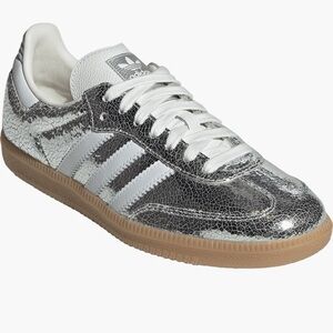Adidas OG Samba Silver and Cream Women’s Sz 8.5